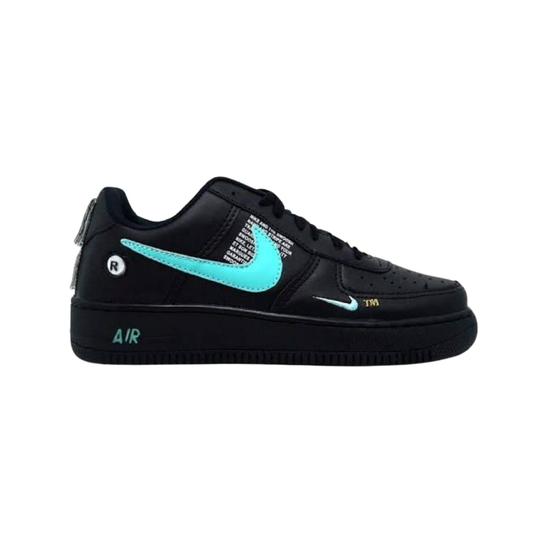 Nike Air Force One TM negro azul