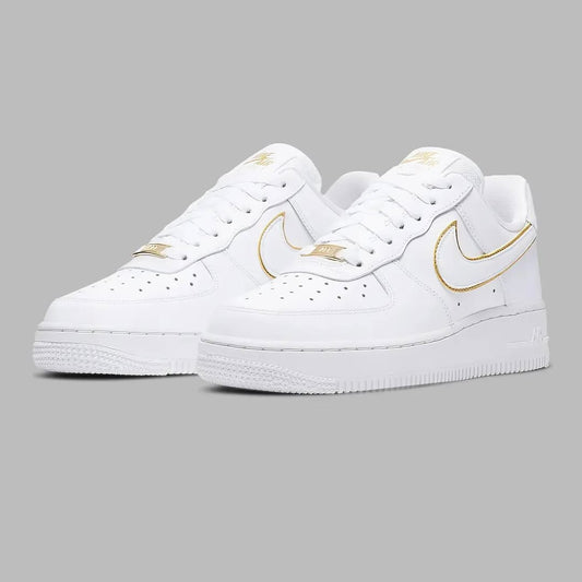 Nike Air Force 1 blanco oro